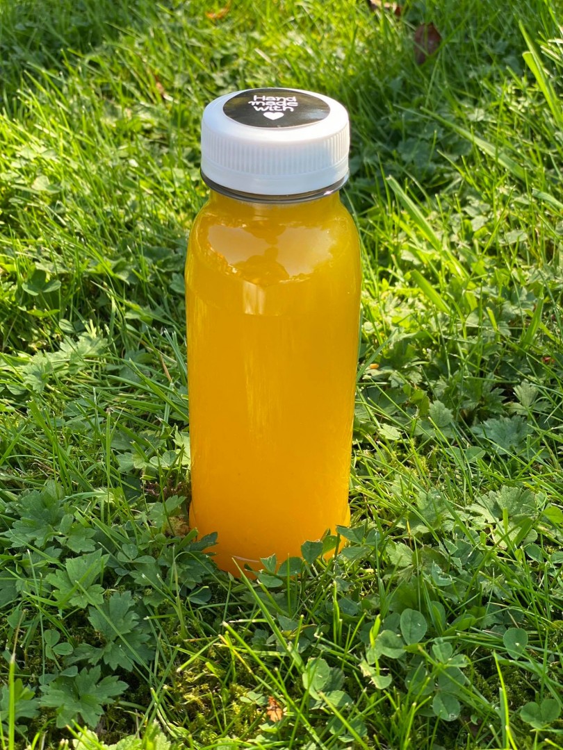 Jus d'orange pressé (25cl) - Livraison petit déjeuner - Le Gang des Petits Déj