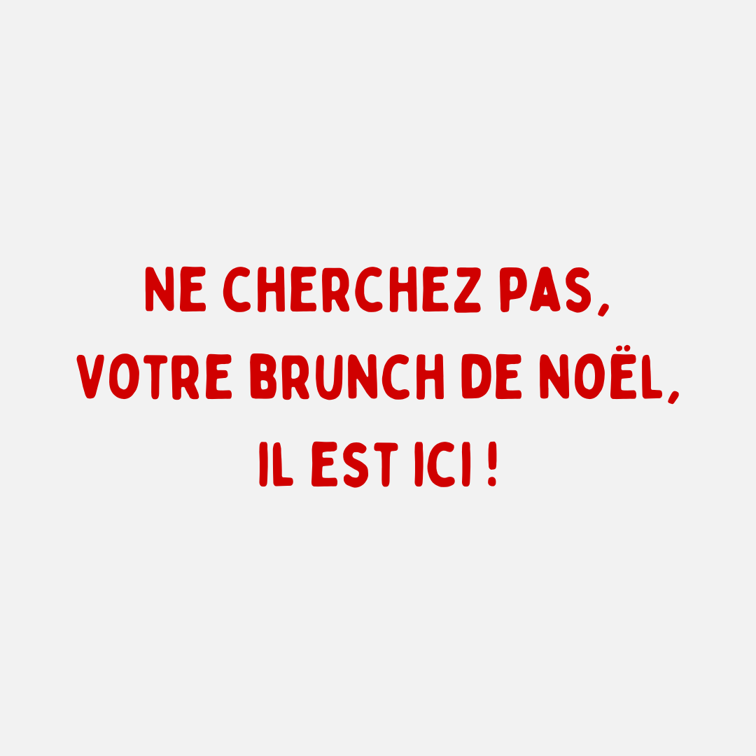 Christmas Brunch  - Livraison petit déjeuner - Le Gang des Petits Déj